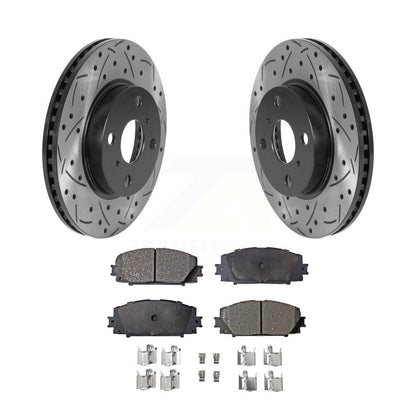 Kit de plaquettes en céramique pour Rotor de frein à fente avant percée, pour Toyota Yaris Prius C Scion i
