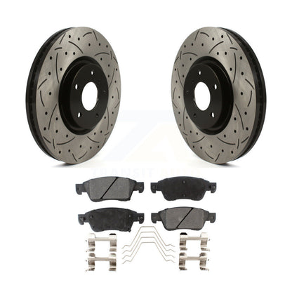 Kit de plaquettes en céramique pour rotors de frein à disque, fente de perçage avant, pour INFINITI G37 G35 Q6