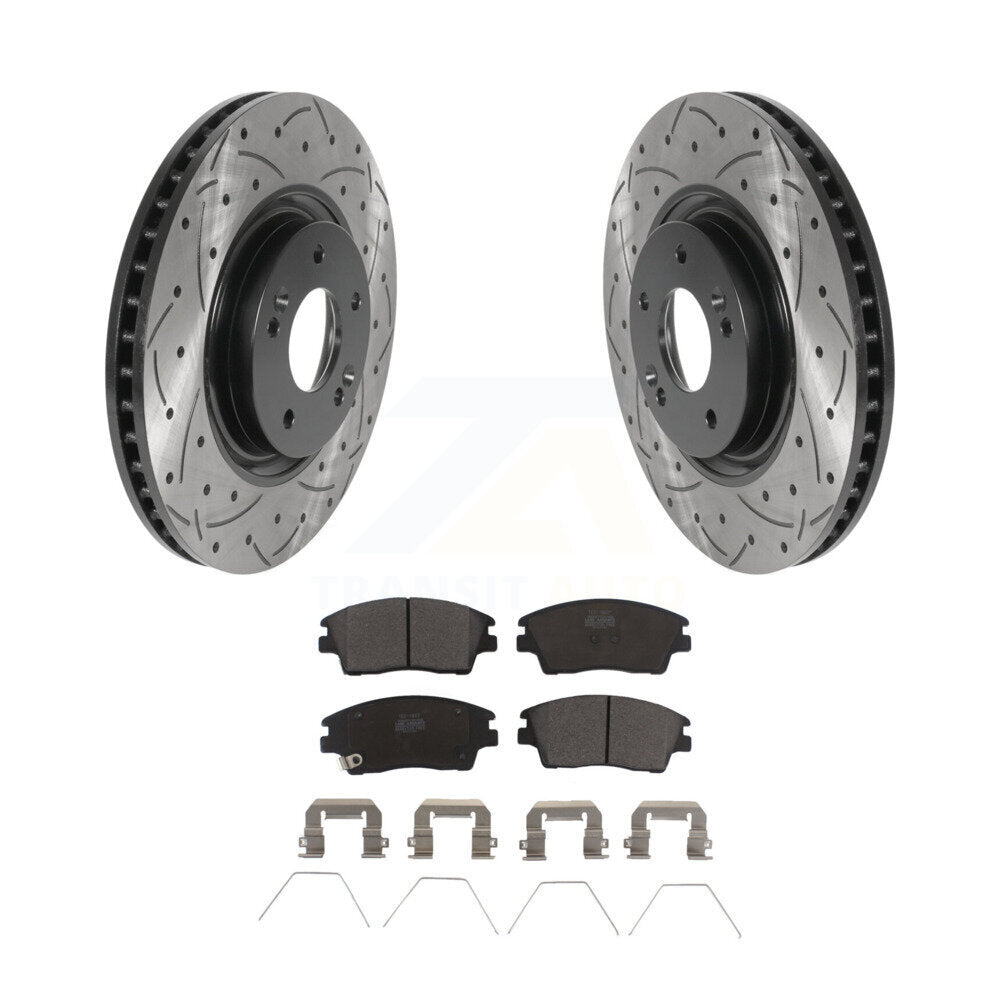 Kit de plaquettes en céramique pour Rotor de frein, fente de perçage avant, pour Kia Sportage Turbocharge 17-22