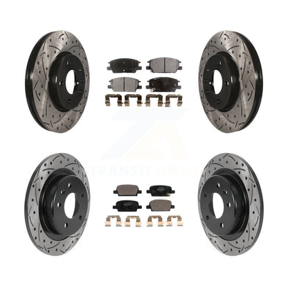 Kit de plaquettes en céramique pour Rotor de frein à disque, fente de perçage pour manteau avant et arrière, pour Chevrolet Malib