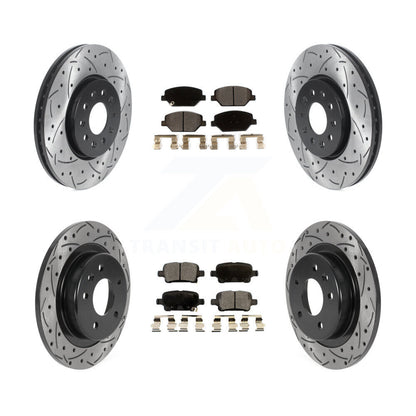 Kit de plaquettes en céramique pour Rotor de frein à disque, fente de perçage avant et arrière, pour Chevrolet Equinox GM