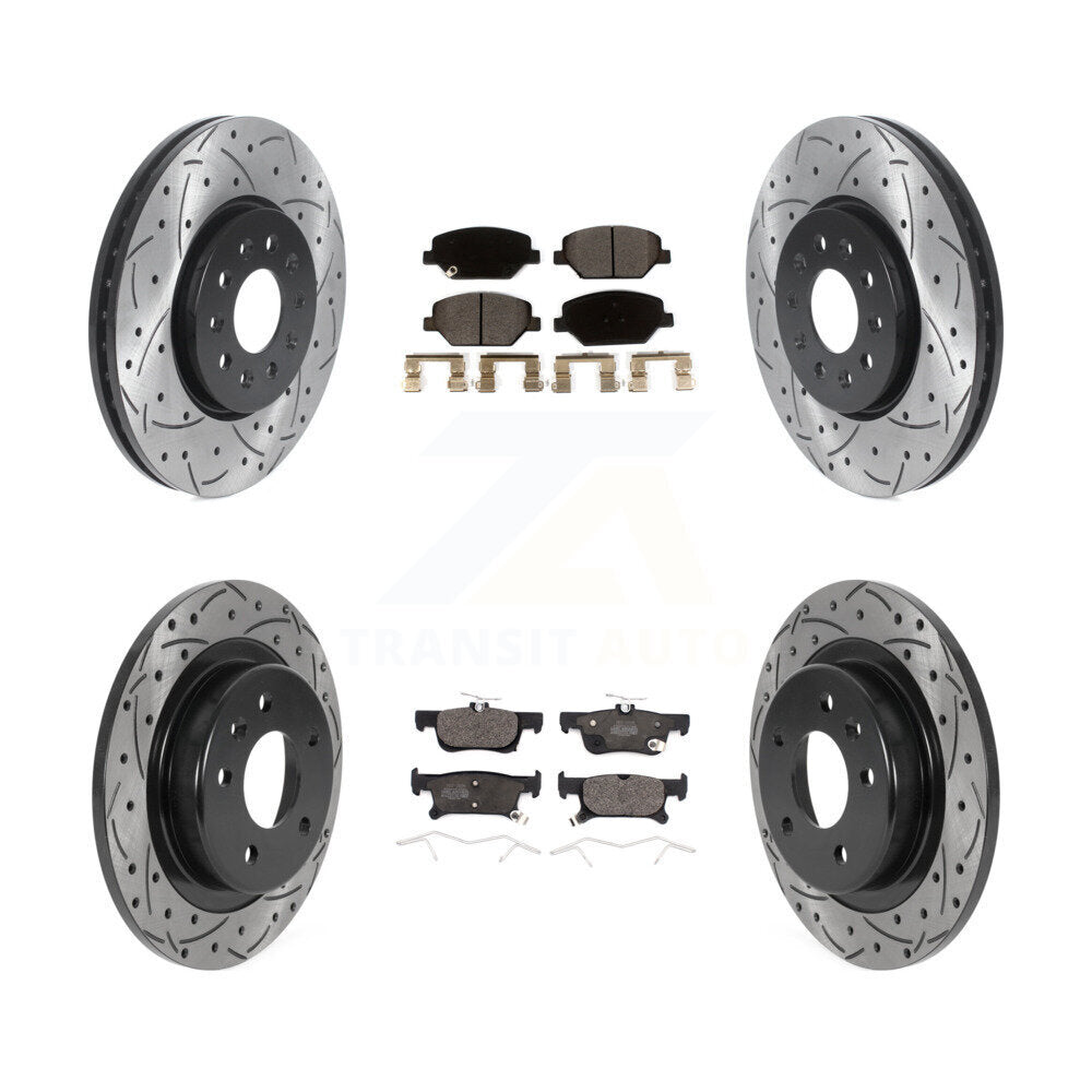 Kit de plaquettes en céramique pour Rotor de frein à disque, fente de perçage avant et arrière, pour Buick Envisio