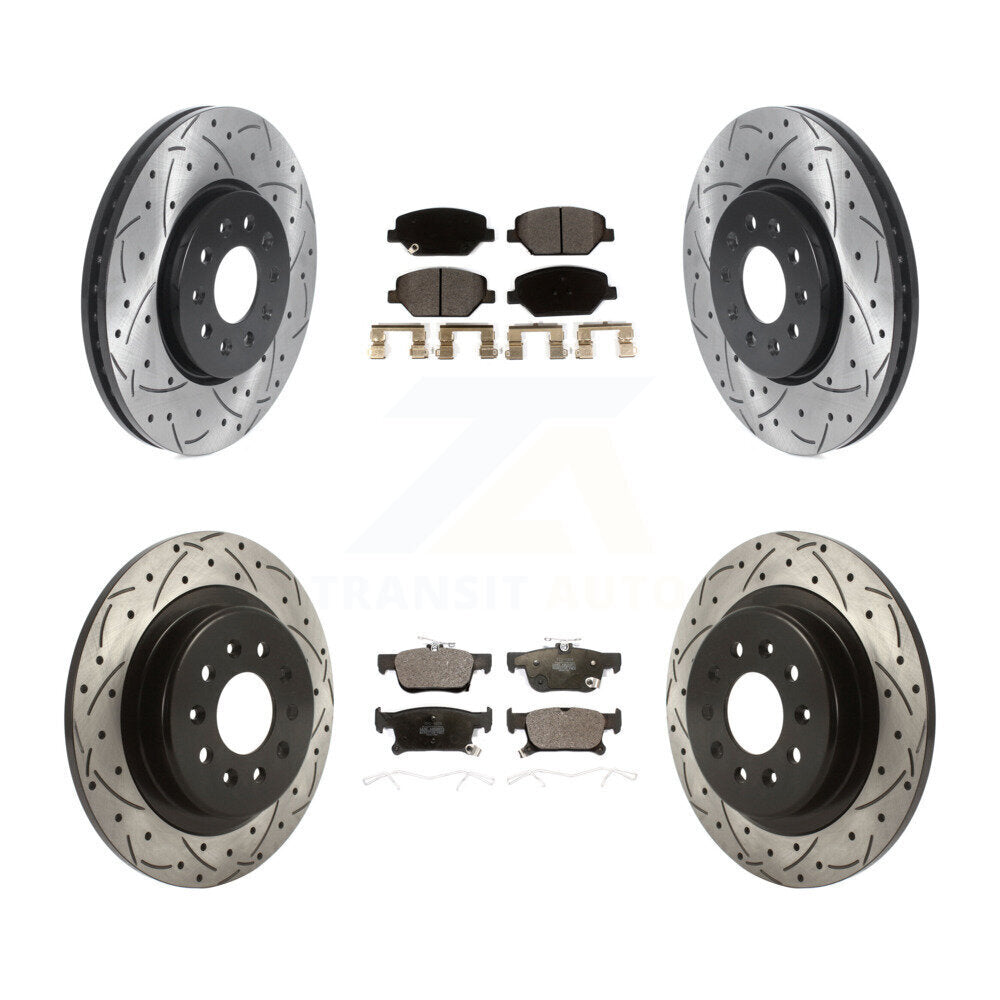 Kit de plaquettes en céramique pour Rotor de frein à disque, fente de perçage avant et arrière, pour Buick Envisio