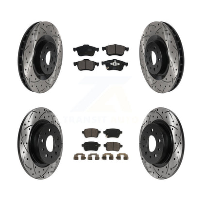 Kit de plaquettes en céramique pour Rotor de frein à disque, fente avant et arrière percée, pour Fiat 500 2014 – 2020