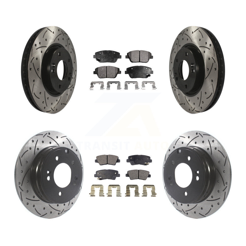Kit de plaquettes en céramique pour Rotors de frein avant et arrière, pour Hyundai Sonata Kia Optim