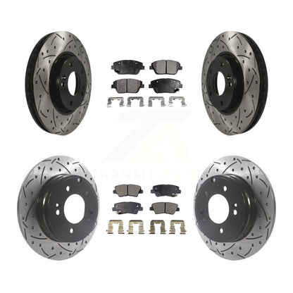 Kit de plaquettes en céramique pour Rotors de frein avant et arrière, pour Hyundai Sonata Kia Optim