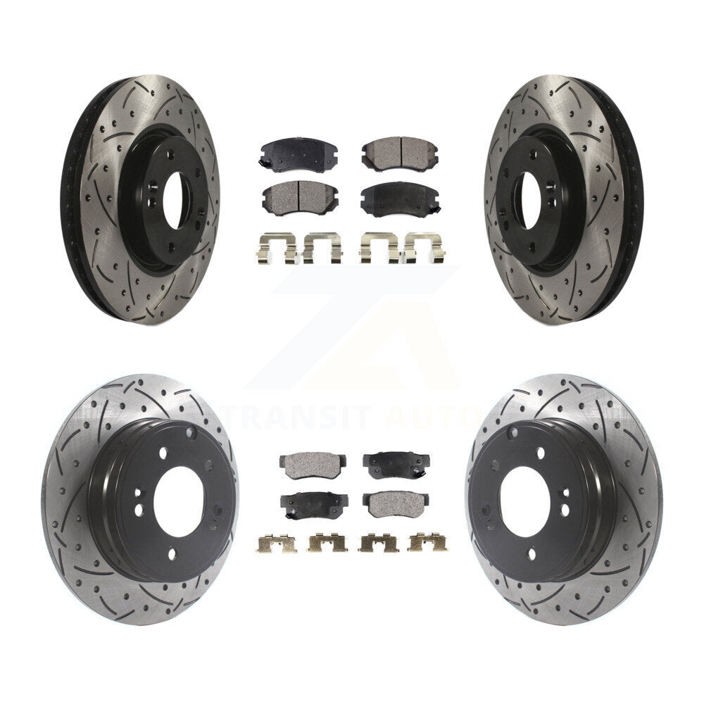 Kit de plaquettes en céramique pour Rotor de frein à disque, fente avant et arrière, pour Hyundai Sonata 3.3