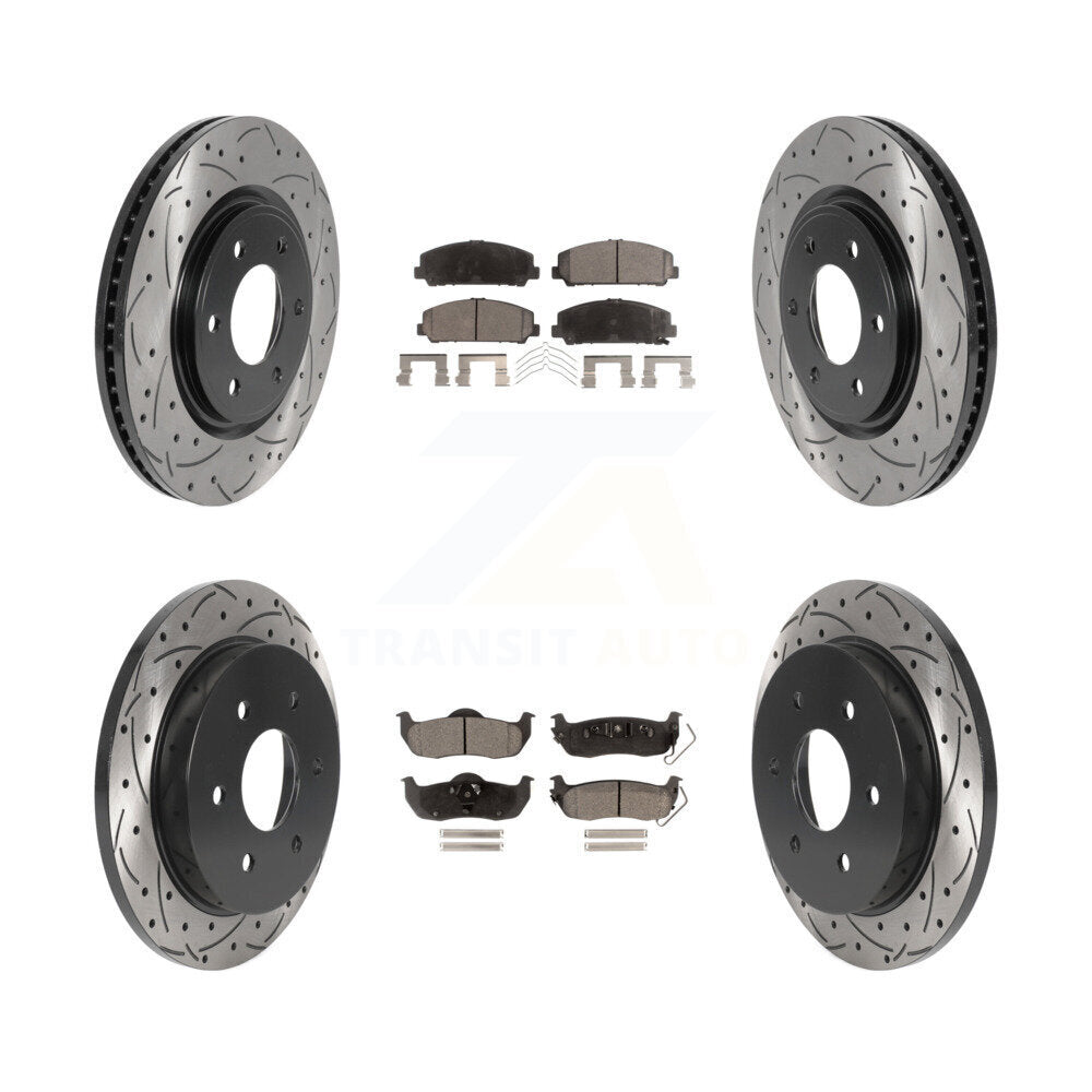 Kit de plaquettes en céramique pour Rotor de frein, fente avant et arrière, pour Nissan TITAN Armada QX5
