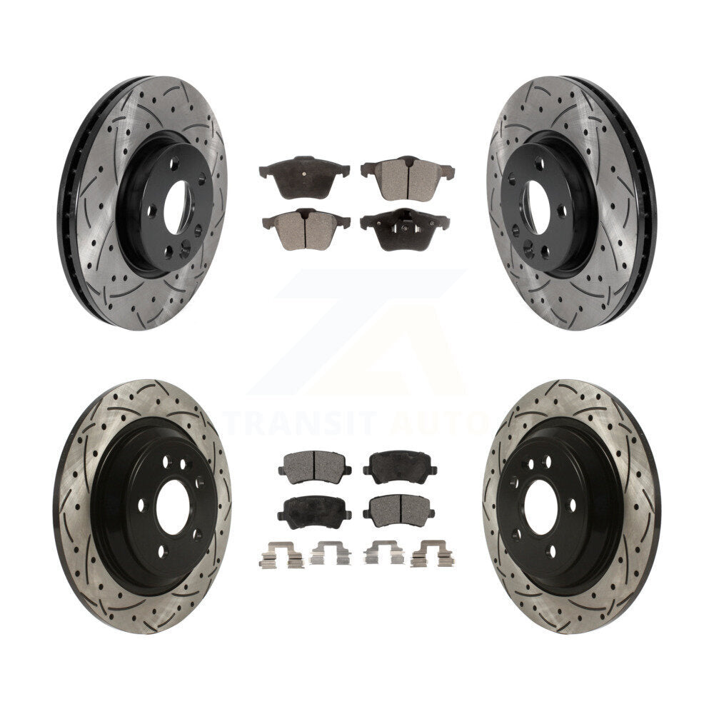 Kit de plaquettes en céramique pour Rotor de frein à disque fendu, revêtement avant et arrière, pour Volvo V7