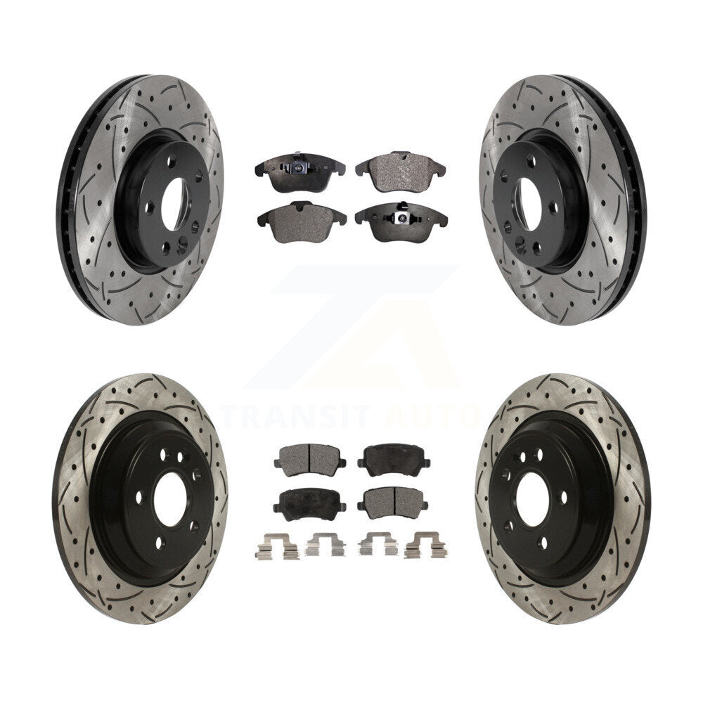 Kit de plaquettes en céramique pour Rotor de frein à disque fendu, revêtement avant et arrière, pour Volvo S6