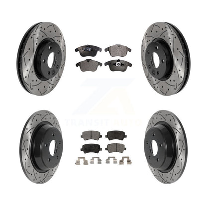 Kit de plaquettes en céramique pour Rotors de frein à fente avant et arrière, pour Land Rover Range Evoqu