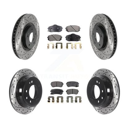 Kit de plaquettes en céramique pour Rotor de frein à disque, fente de perçage avant et arrière, pour Hyundai Tucso
