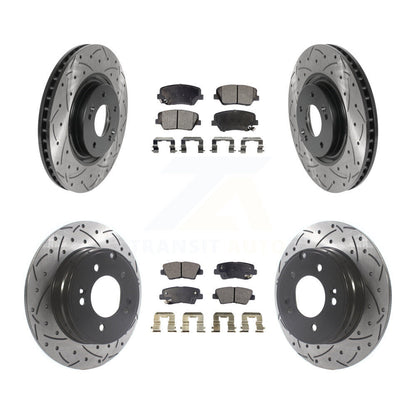 Kit de plaquettes en céramique pour Rotors de frein à disque, fente de perçage avant et arrière, pour Hyundai Azer