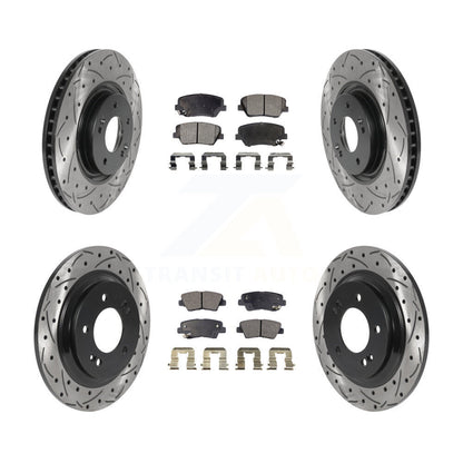 Kit de plaquettes en céramique pour Rotor de frein à disque, fente de perçage avant et arrière, pour Hyundai Azera Limite