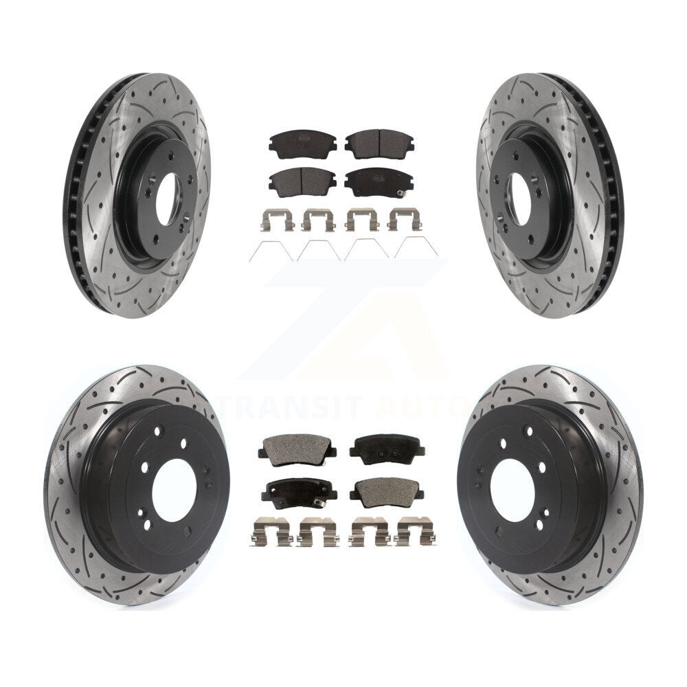 Kit de plaquettes en céramique pour Rotors de frein avant et arrière, pour Kia Sportage Turbocharge