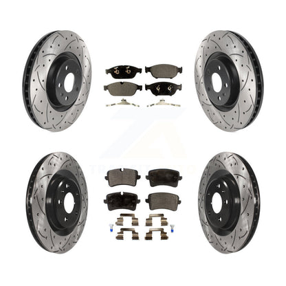 Kit de plaquettes en céramique pour Rotors de frein à disque à fente avant et arrière, pour Audi A6 Quattro A