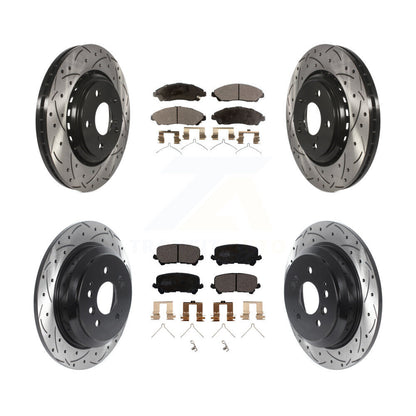 Kit de plaquettes en céramique pour Rotor de frein à disque, fente de perçage avant et arrière, pour Honda Pilot Ridgelin