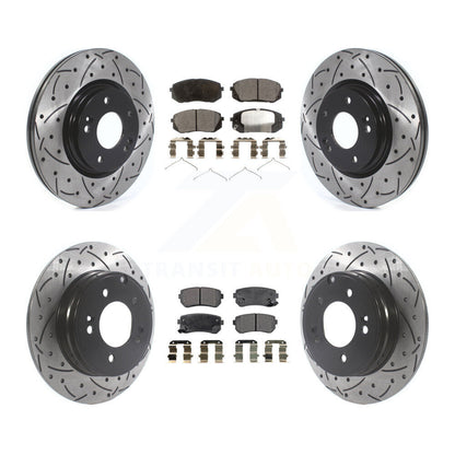Kit de plaquettes en céramique pour rotors de frein avant et arrière, pour moteur à gaz Hyundai Sonata