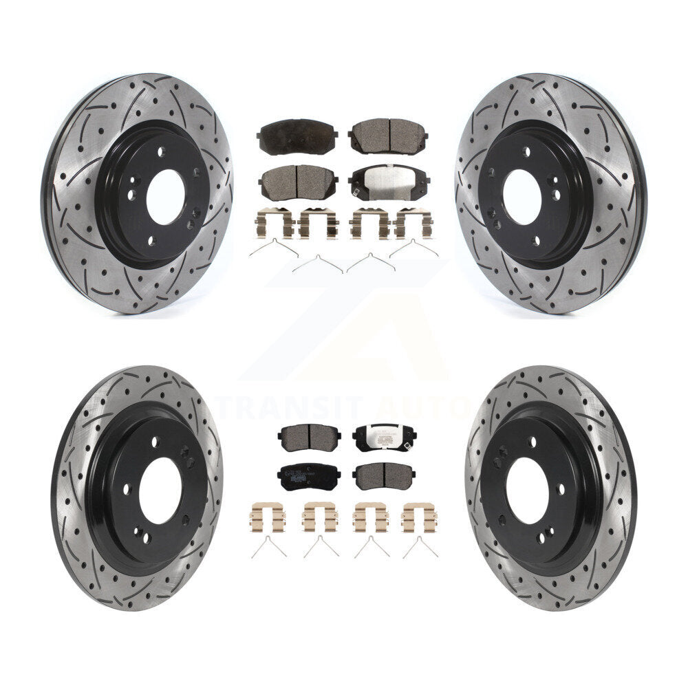 Kit de plaquettes en céramique pour Rotor de frein, fente avant et arrière, pour Kia Optima LX/EX/LX 1.6