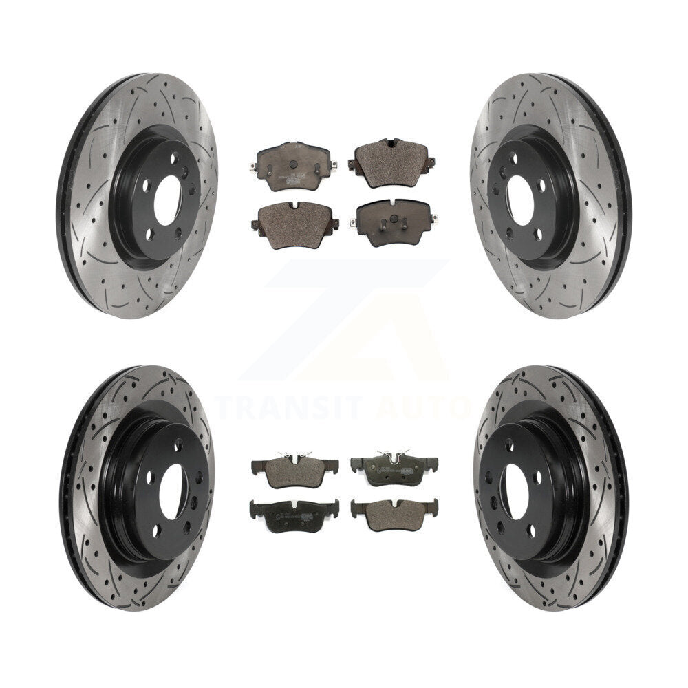 Kit de plaquettes en céramique pour Rotor de frein, fente de perçage avant et arrière, pour BMW X1 X2 Mini Cooper 228