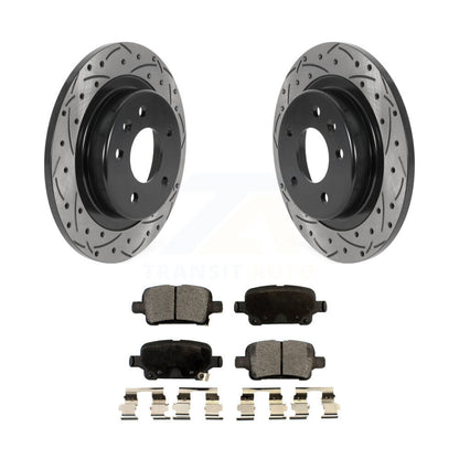Kit de plaquettes de frein en céramique, Rotors de frein à fente arrière percés pour Chevrolet Equinox GMC Terrai