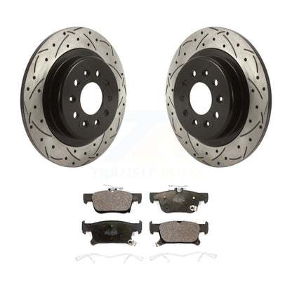 Kit de plaquettes en céramique de rotors de frein à disque fendus percés à revêtement arrière pour Buick Envisio