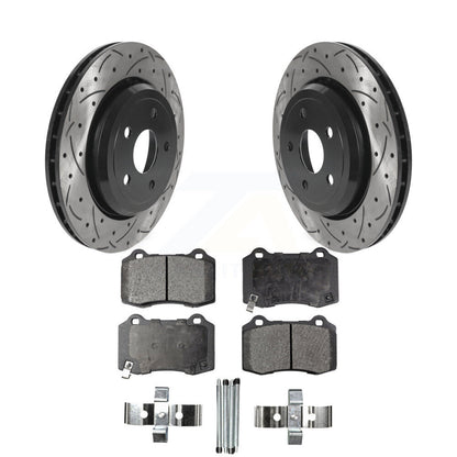 Kit de plaquettes en céramique pour Rotor de frein à disque, fente arrière percée, pour Jeep Grand Cherokee Dodg