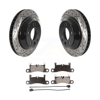 Kit de plaquettes en céramique pour Rotors de frein à disque, fente de perçage arrière, pour Volkswagen Touareg Porsch