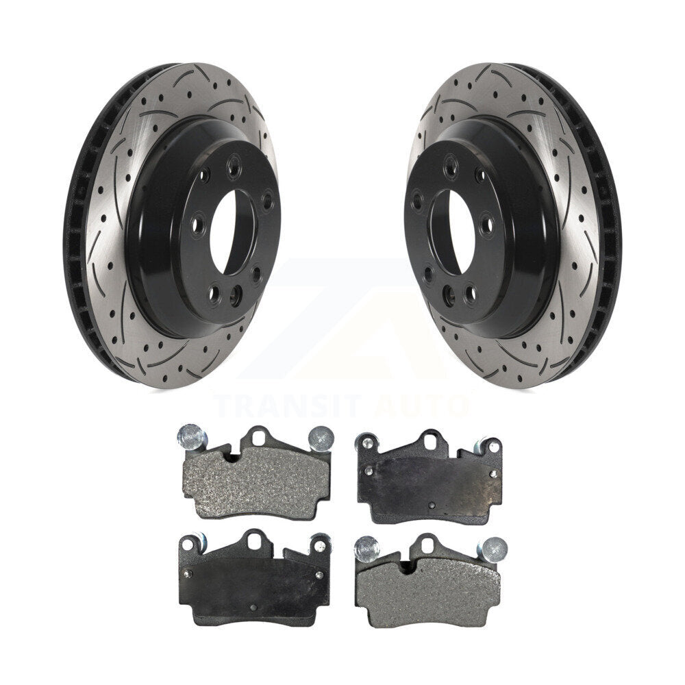 Kit de plaquettes en céramique pour Rotors de frein à fente arrière, pour Audi Q7 Porsche Cayenne Touare