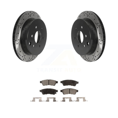 Kit de plaquettes de frein en céramique, Rotors de frein à fente arrière percés pour Nissan Frontier Xterra Suzuk