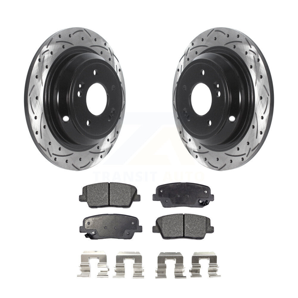 Kit de plaquettes en céramique pour Rotor de frein à disque fendu, revêtement arrière, pour Hyundai Genesi