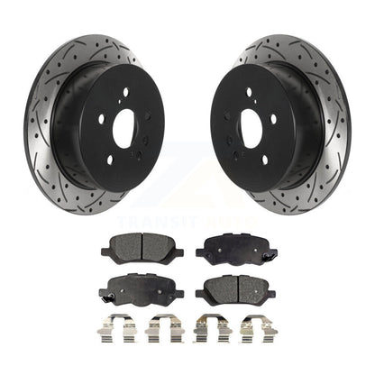Kit de plaquettes en céramique pour Rotor de frein à disque, fente de perçage pour manteau arrière, pour Toyota Venz 2009 – 2016