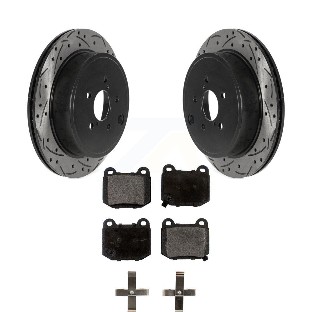 Kit de plaquettes en céramique pour Rotor de frein à disque, fente de perçage arrière, pour Subaru BRZ Toyota 8