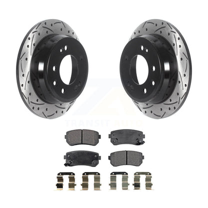 Kit de plaquettes en céramique pour Rotors de frein à disque, fente de perçage arrière, pour Hyundai Elantra Tucson Ki