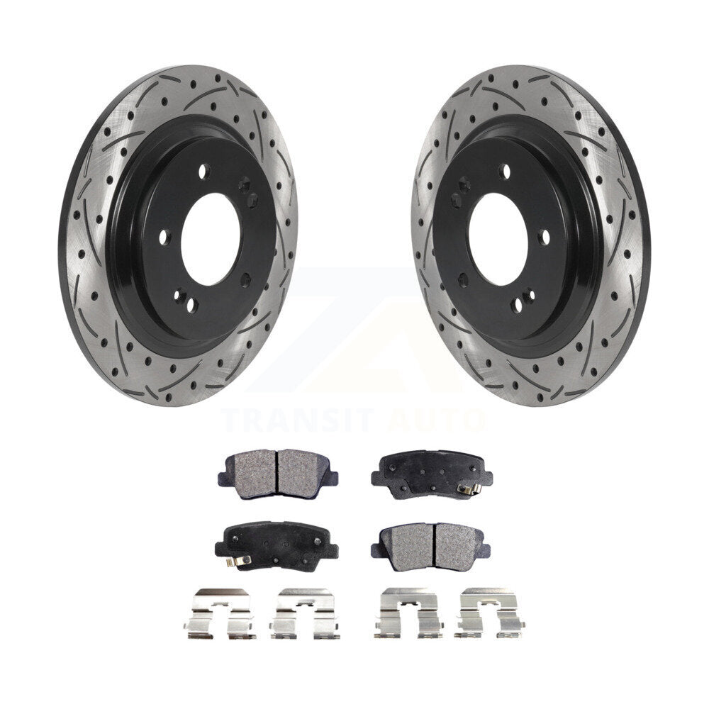 Kit de plaquettes en céramique pour Rotor de frein à fente arrière, pour Kia Optima Hyundai Sonata Sou