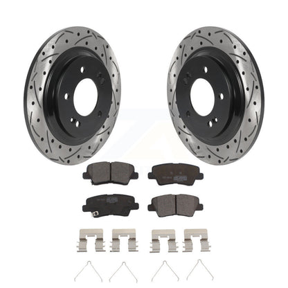 Kit de plaquettes en céramique pour Rotor de frein, fente de perçage arrière, pour Hyundai Kia Sonata Elantra GT E