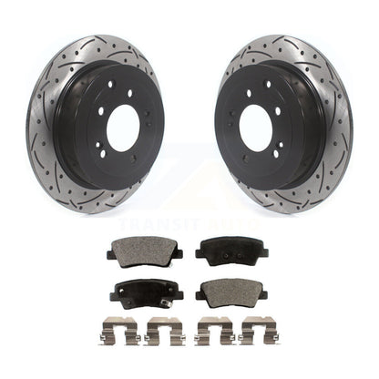 Kit de plaquettes en céramique pour Rotor de frein à disque, fente de perçage arrière, pour Hyundai Tucson Kia Sportag