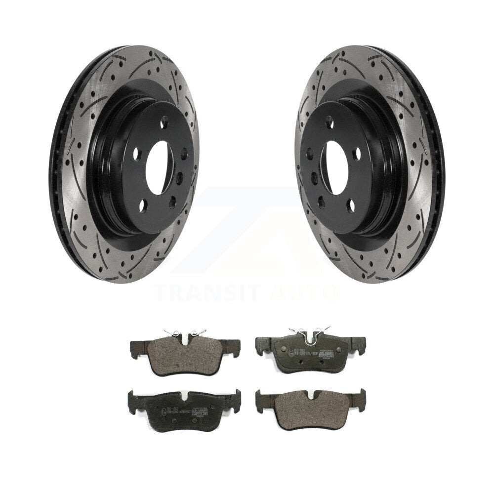 Kit de plaquettes en céramique pour Rotor de frein, fente de perçage arrière, pour BMW X1 Mini X2 Cooper Countryma