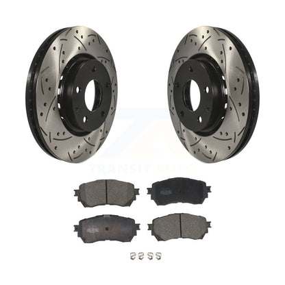 Rotor de frein à fente percée avant et Kit de plaquettes en céramique pour Mazda 6, aspiration naturelle