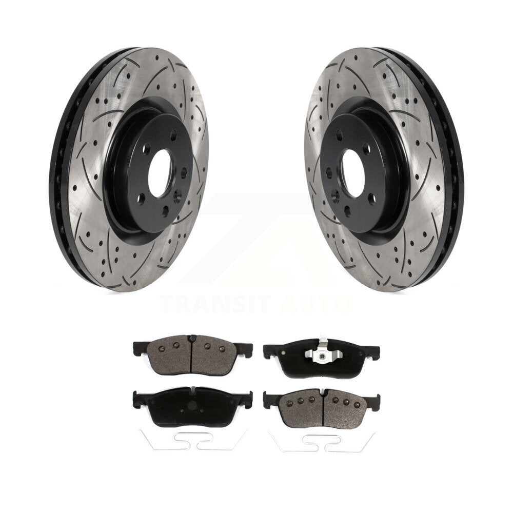 Kit de plaquettes en céramique pour Rotor de frein à disque, fente de perçage avant, pour Land Rover Discovery Spor