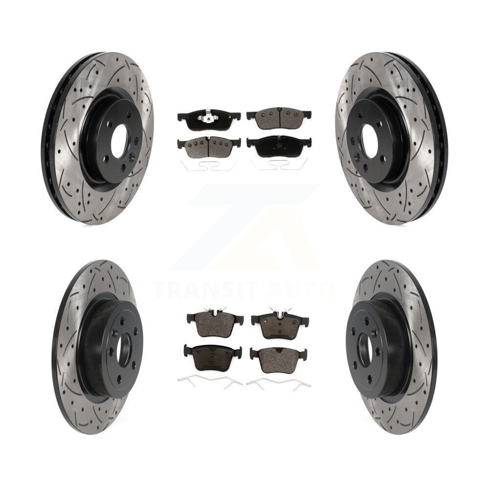 Kit de plaquettes en céramique pour Rotors de frein à fente avant et arrière, pour Land Rover Range Evoqu