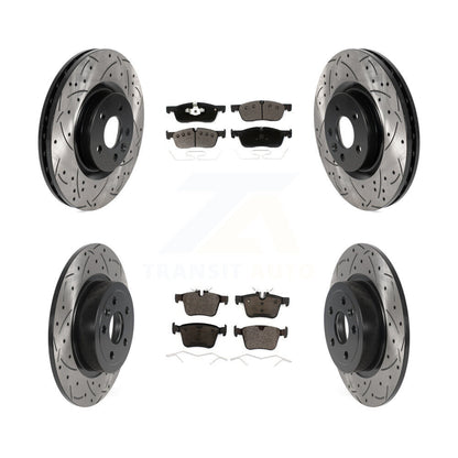 Kit de plaquettes en céramique pour Rotors de frein à fente avant et arrière, pour Land Rover Range Evoqu