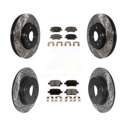 Kit de plaquettes de frein en céramique, Rotors de frein à fente avant et arrière, pour Chevrolet Cruze Bolt E