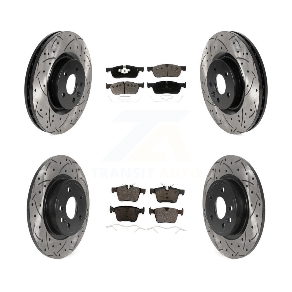Kit de plaquettes en céramique pour Rotor de frein, fente de perçage avant et arrière, pour Land Rover Discovery Spor