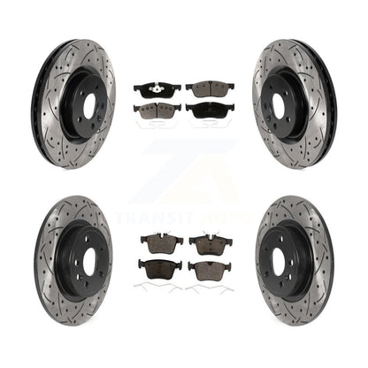Kit de plaquettes en céramique pour Rotor de frein, fente de perçage avant et arrière, pour Land Rover Discovery Spor