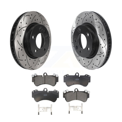 Kit de plaquettes en céramique pour Rotor de frein à disque, fente de perçage avant, pour Porsche Cayenne volkswagen
