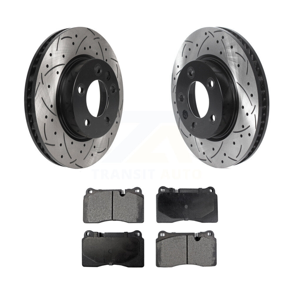 Kit de plaquettes en céramique pour Rotors de frein à disque, fente de forage à revêtement avant, pour Volkswagen Touare