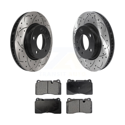 Kit de plaquettes en céramique pour Rotors de frein à disque, fente de forage à revêtement avant, pour Volkswagen Touare