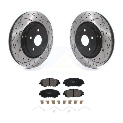Kit de plaquettes en céramique de Rotor de frein à fente percée avant, pour Toyota Camry avec emballage TRD
