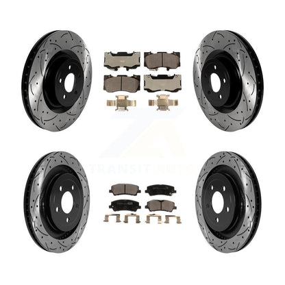 Kit de plaquettes en céramique pour Rotor de frein à disque, fente avant et arrière, pour Ford Mustang